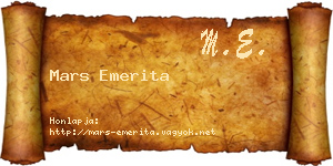 Mars Emerita névjegykártya